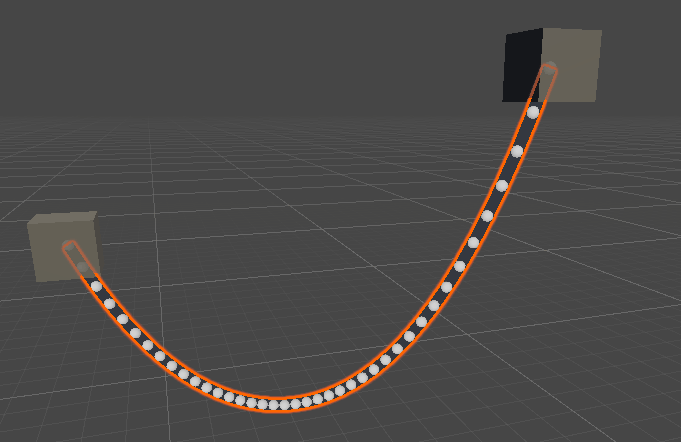 悬链线与弹簧质点模拟绳索